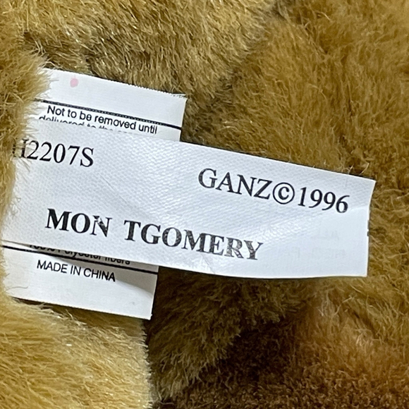 Heritage Collection Ganz Teddy Bear Plush 1986 Montgomery Tan Stuffed Animal 11” - Picture 8 of 14